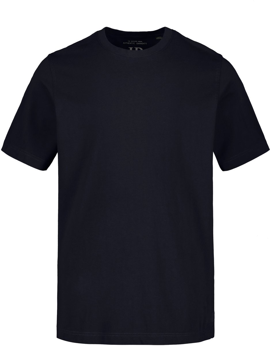 JP 1880 - Heren - T-shirt basic ronde hals gekamd katoen - Donkermarine - Maat 10XL