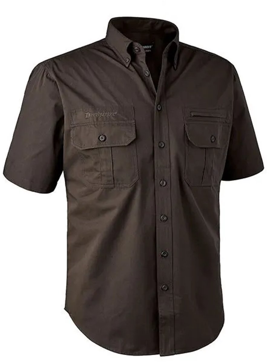 Deerhunter Caribou Korte Mouwen Shirt Bruin M Man