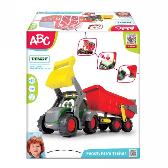 Dickie Toys ABC Fendti Farm Trailer 65 cm  -Licht & Geluid - Speelgoedvoertuig — afbeelding 5