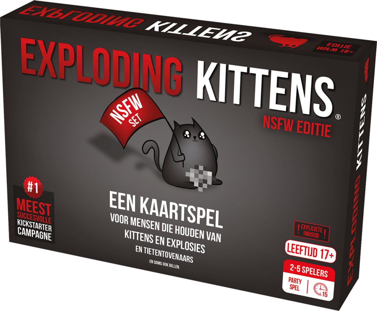Exploding Kittens NSFW - Kaartspel voor Volwassenen - Partyspel — afbeelding 3