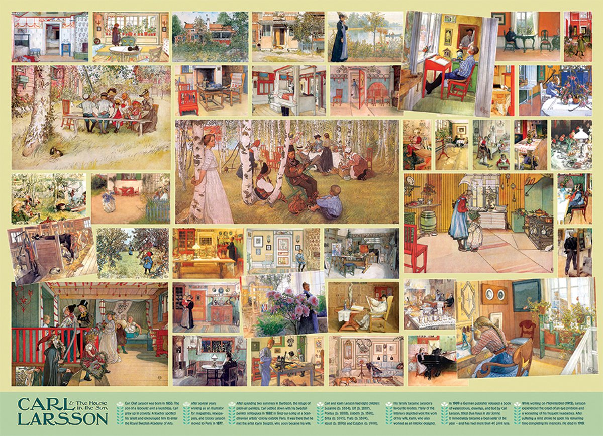 Cobble Hill legpuzzel Carl Larsson - 1000 stukjes kunst puzzel.