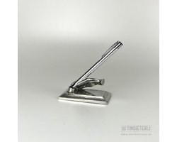 Penhouder met hand - Stijlvol Relatiegeschenk - Bureauartikel - Symbolisch cadeau - Handgemaakt en uniek