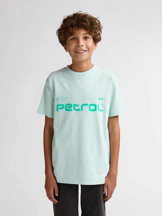 Petrol Industries - Jongens T-shirt met rugprint Viento - Groen - Maat 164
