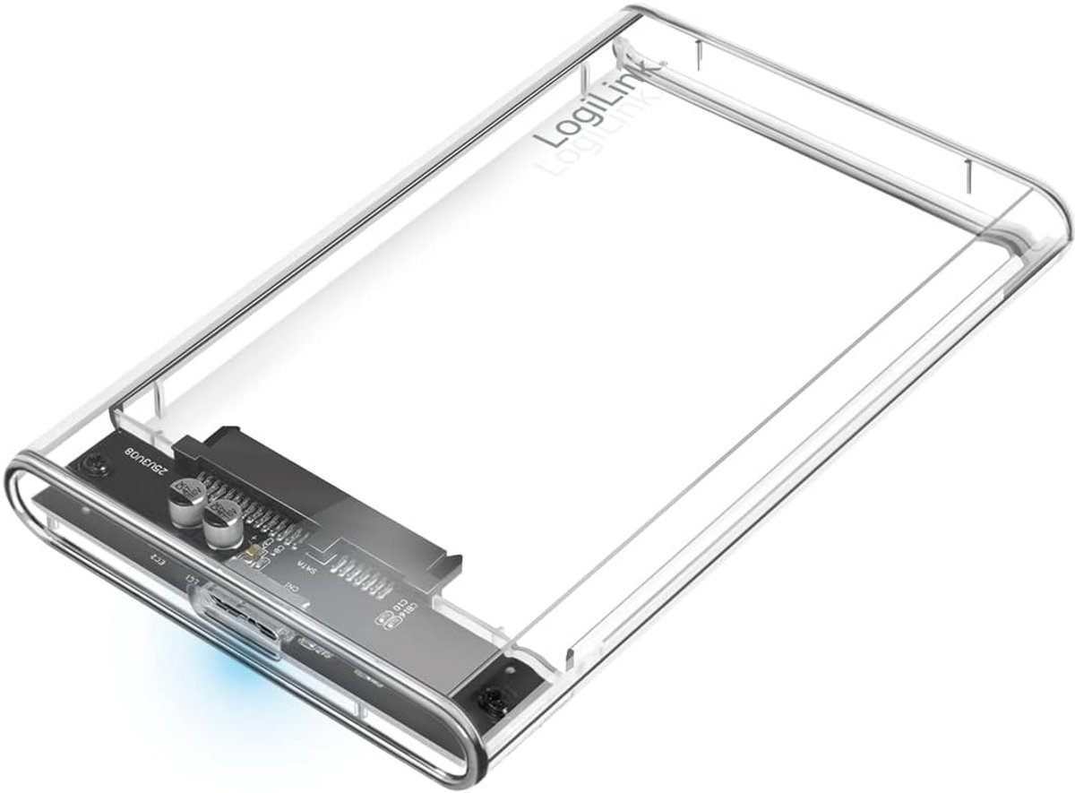 Externe Behuizing USB 3.0 voor 2.5" SATA SSD/HDD tot 16TB - Toolless Installatie
