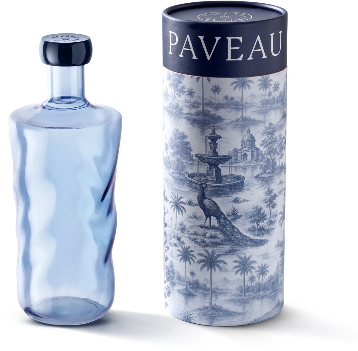 Paveau Swirl Midnight - Glazen Waterkan (1,25L) - Herbruikbaar & Stijlvol Borosilicaatglas