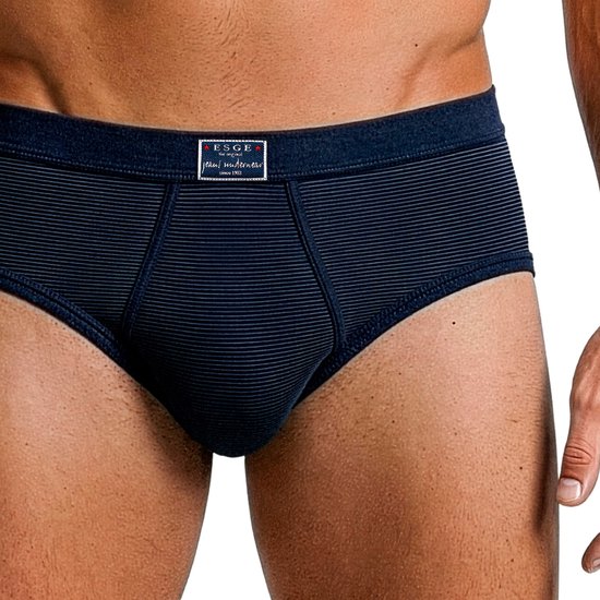 ESGE Lot de 3 slips pour hommes avec fermeture sur le devant - Jeans à fines côtes