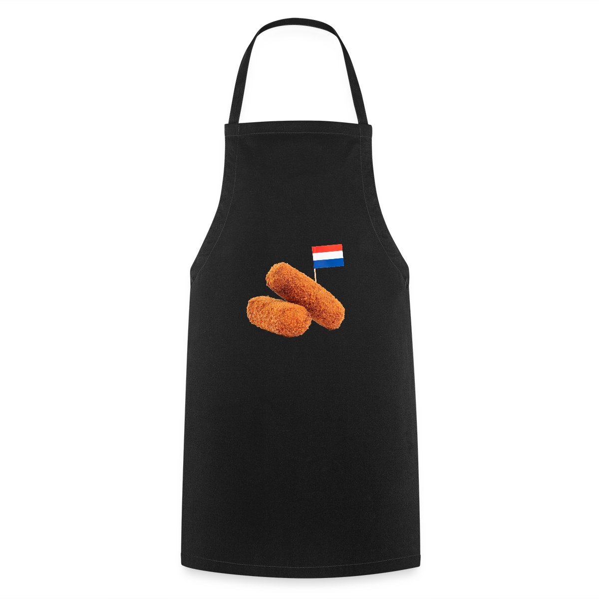 Kroket Met Nederlandse Vlag Voor Snack Liefhebbers Keukenschort