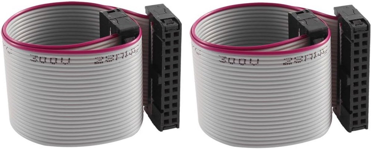 Verlengkabel 24-Pin IDC Platte Lintkabel voor Harde Schijf Data Connectie - 20 cm