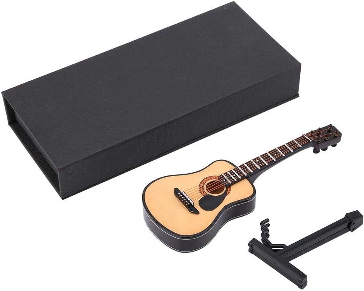 Decoratief Houten Miniatuur Gitaar Model voor Bureau en Geschenk