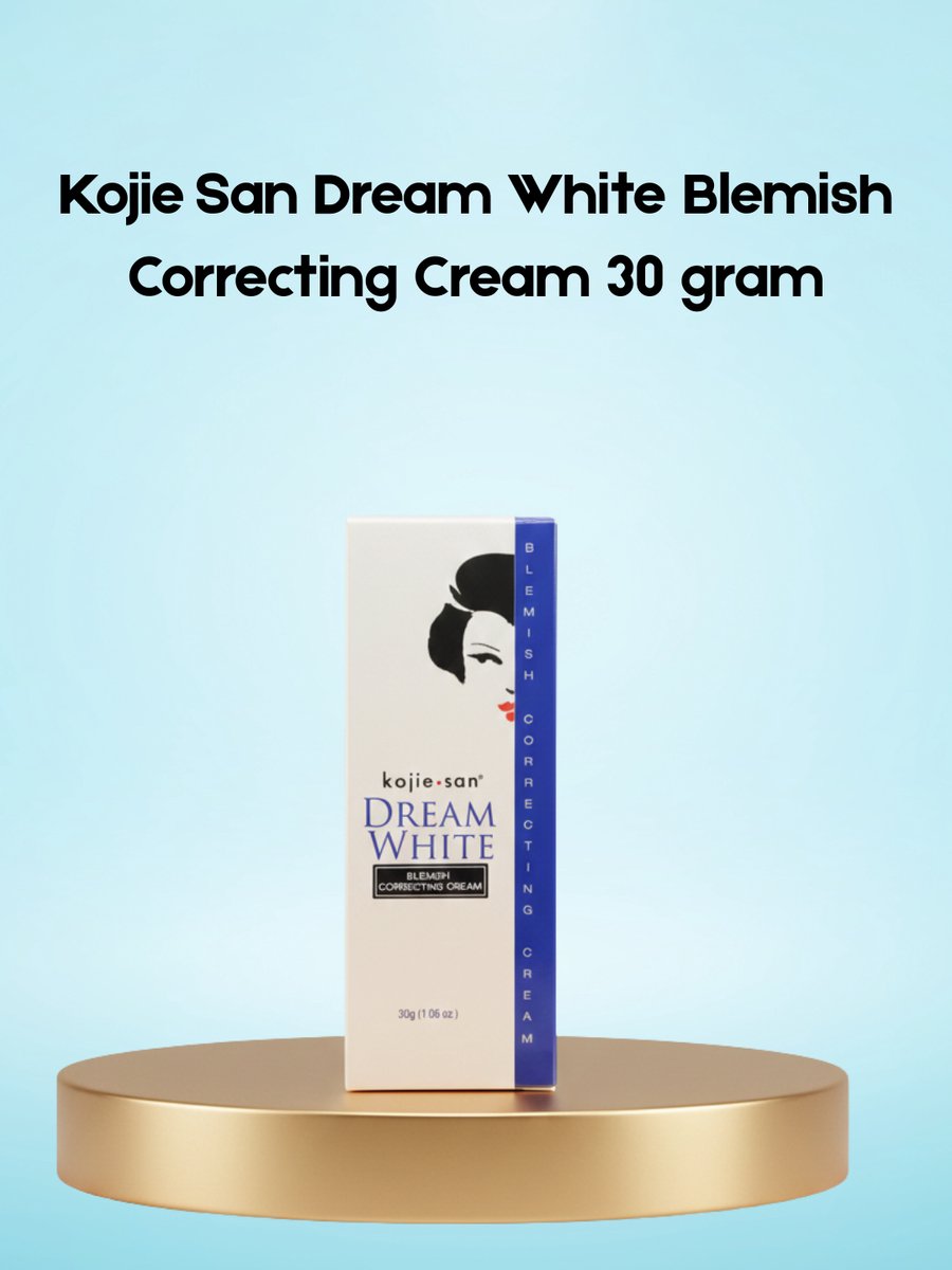 Kojie San Dream White Blemish Correcting Cream – 30 g – Verhelderende & Herstellende Gezichtscrème – Verminderde Donkere Vlekken, Egaliseert de Huidtint & Helpt Oneffenheden te Verzachten – Voor een Gladde, Stralende & Gezonde Teint