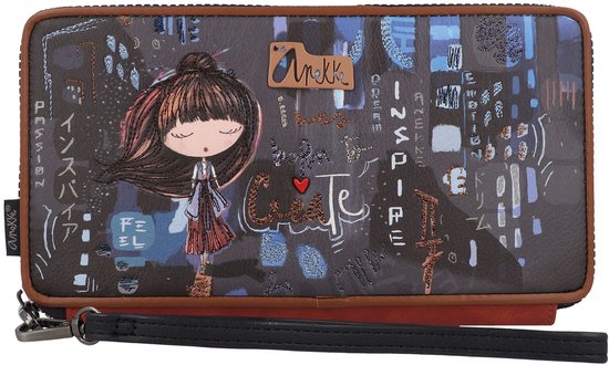 Anekke Porte-monnaie Contemporary RFID Passport Wallet Multicolor Multicolore