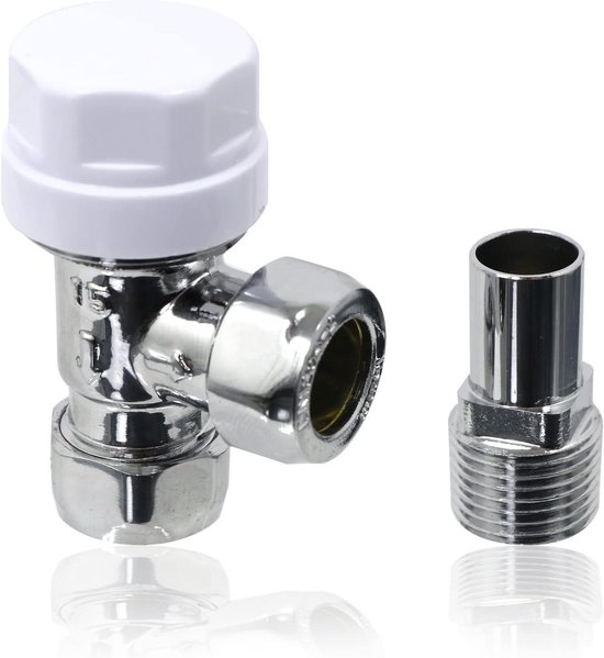 Solidparts Thermostaatkraan Haaks Verkeerd 1/2 x 15mm knel