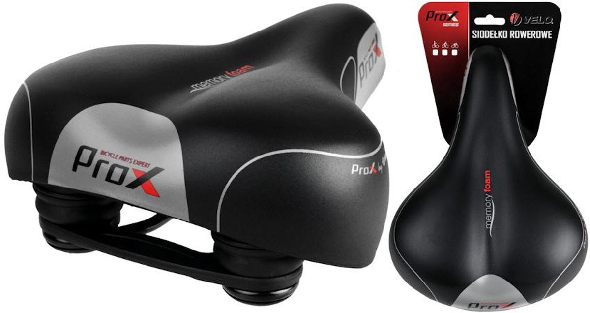 Velo Prox VL-6123E Stadsfietszadel met Elastomeer en Memory Foam