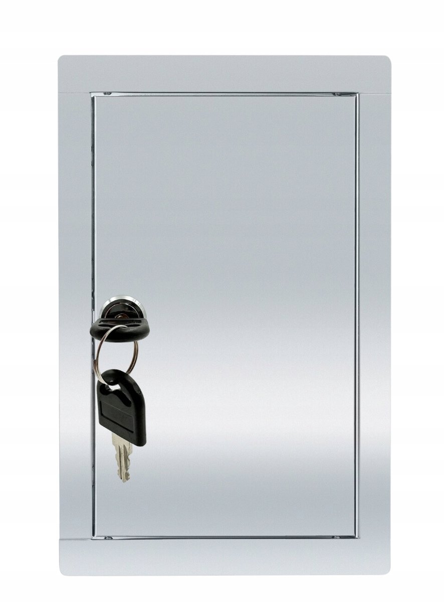 RVS Inspectieluik 25x40 cm - Metalen Toegangsdeur met Sleutel