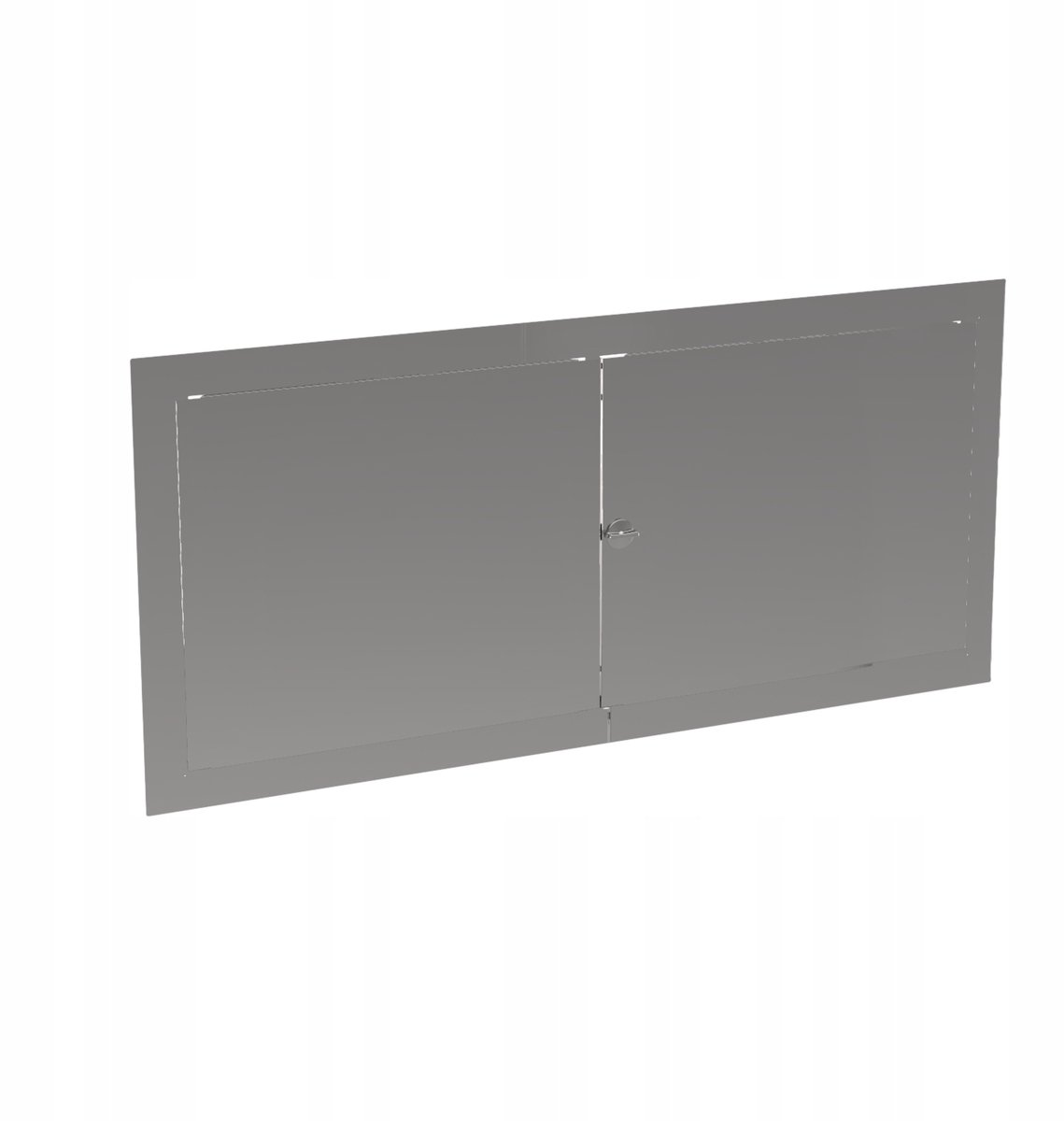 Nisdeur 90x60cm RVS - Toegangsdeur met Sleutel of Knop