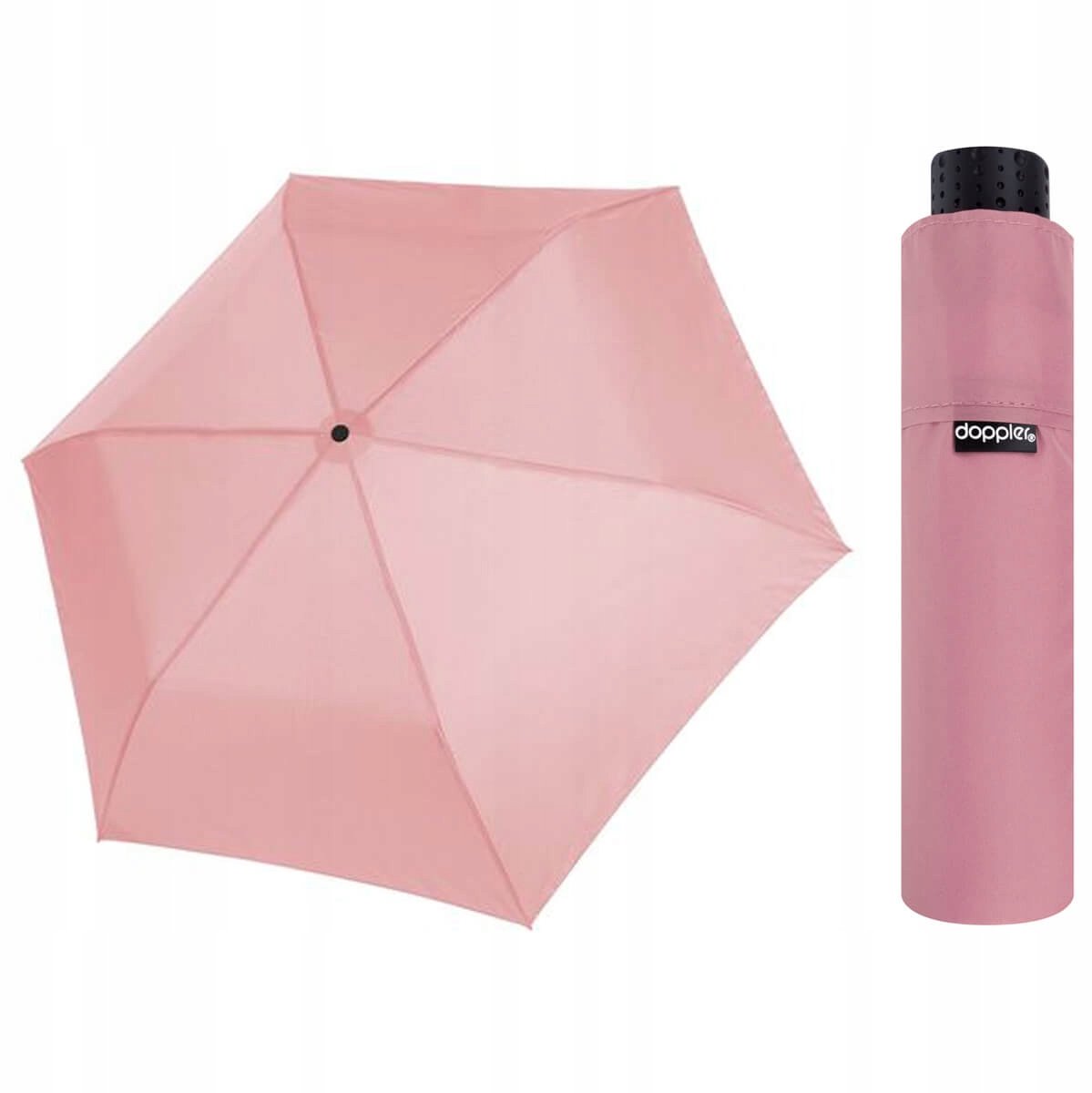 Merkloos Merkloze Compact Paraplu - Lichtgewicht & Waterdicht - Roze