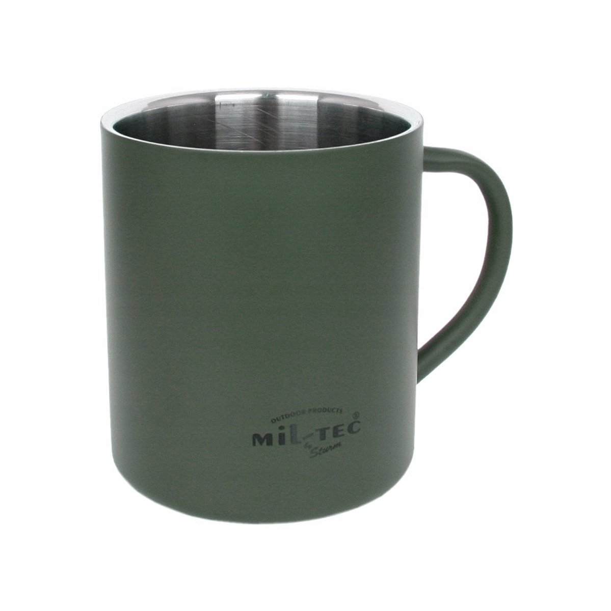 Mil-Tec Thermobeker 450 ml - RVS, Donkergroen