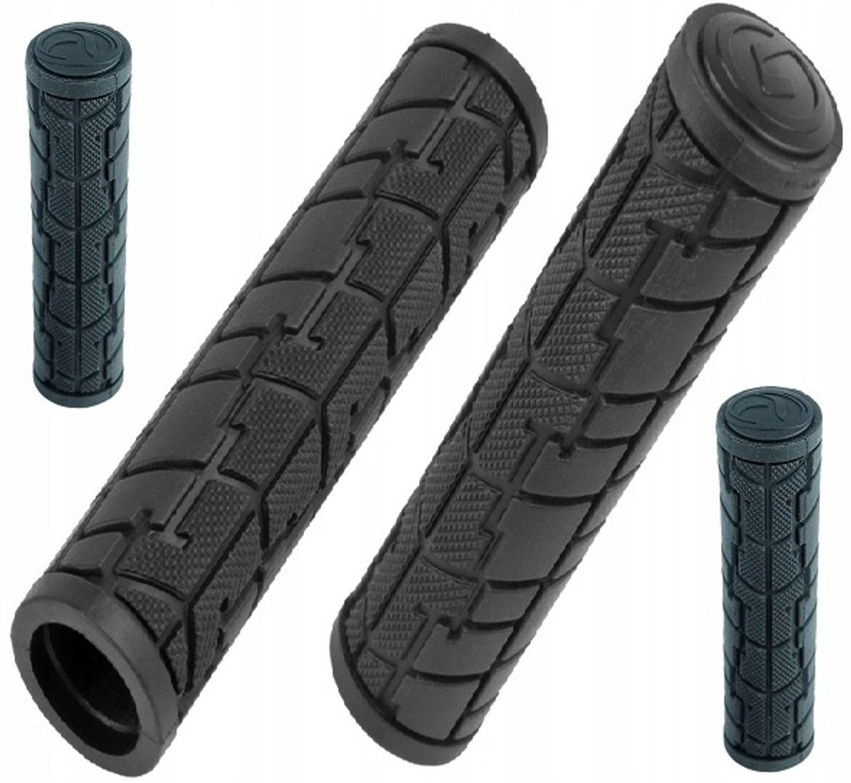 Merkloze Fietshandvatten 125mm Zwart - Comfortabele Grip