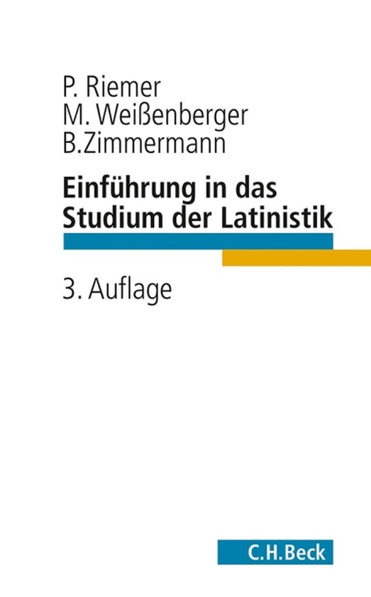 C.H. Beck Studium - Einführung in das Studium der Latinisti ... - cover