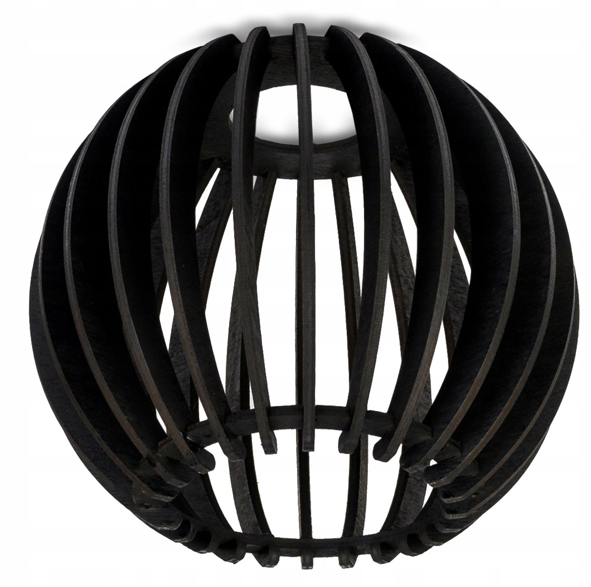 Zwarte Houten Lampenkap E27 - Kula LOFT Stijl