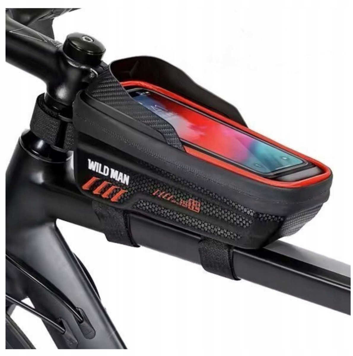 Wild Man E12 Fietsframetas 1L Waterdicht met Telefoonhouder