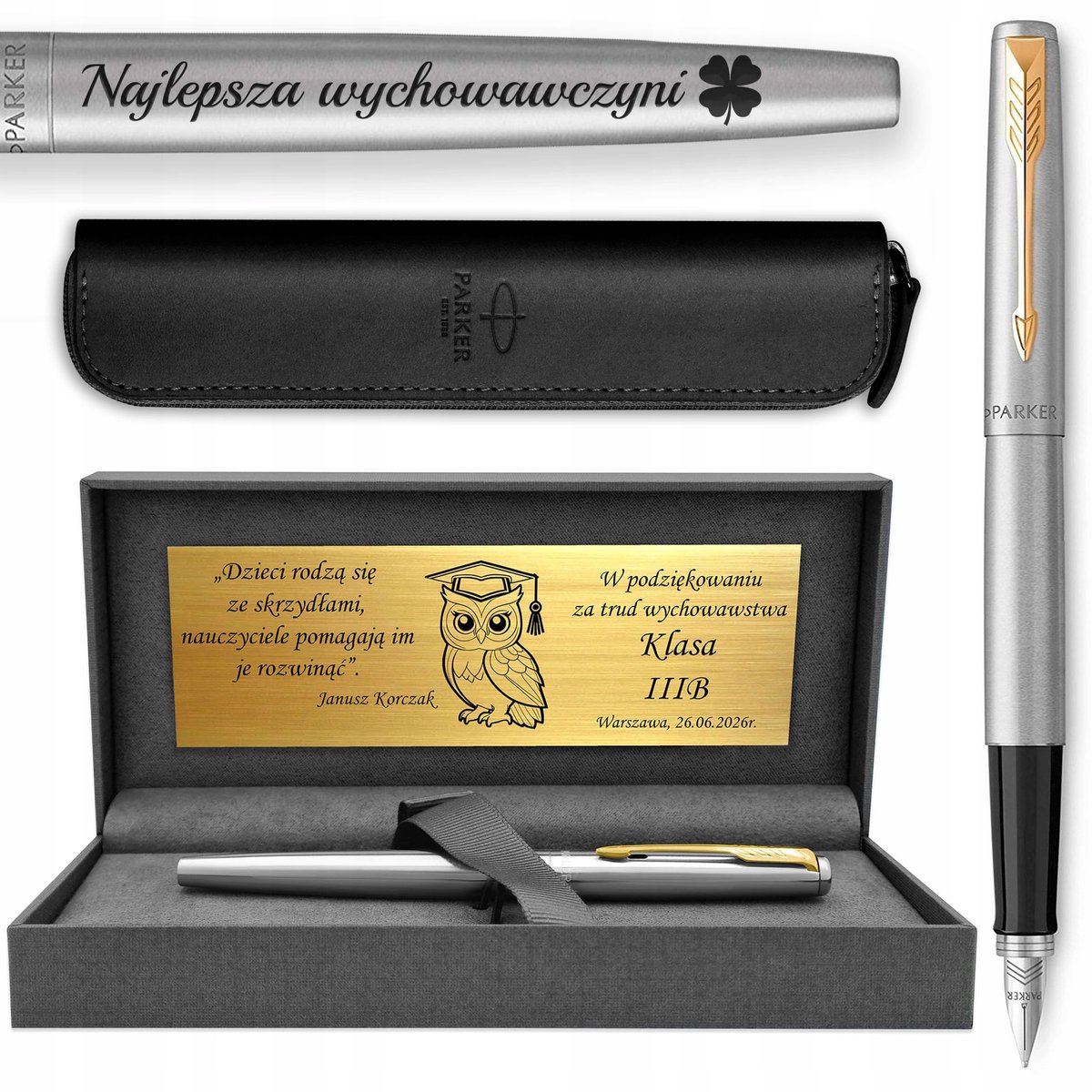 Parker Jotter GT Vulpen met gravure + koffer - Exclusief prestigecadeau