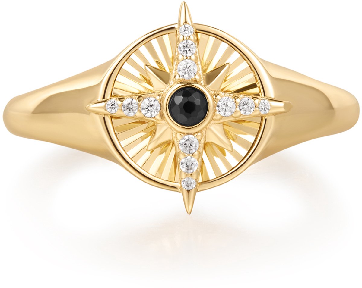 Ania Haie AH R059-06G56 Sunshine Chaser Dames Ring - Minimalistische ring