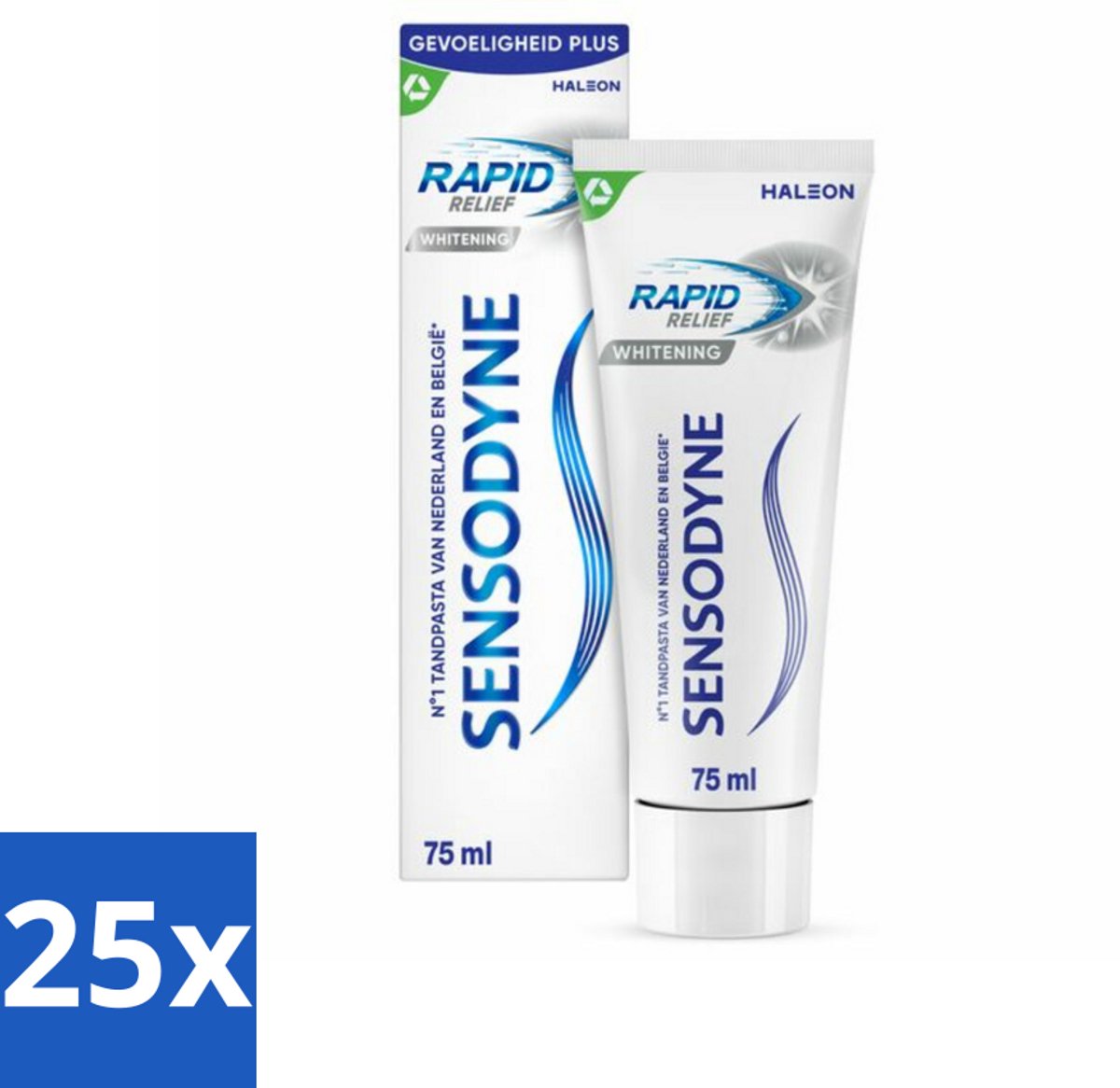 Sensodyne - Tandpasta - Rapid Relief - Whitening - 75ml x 25