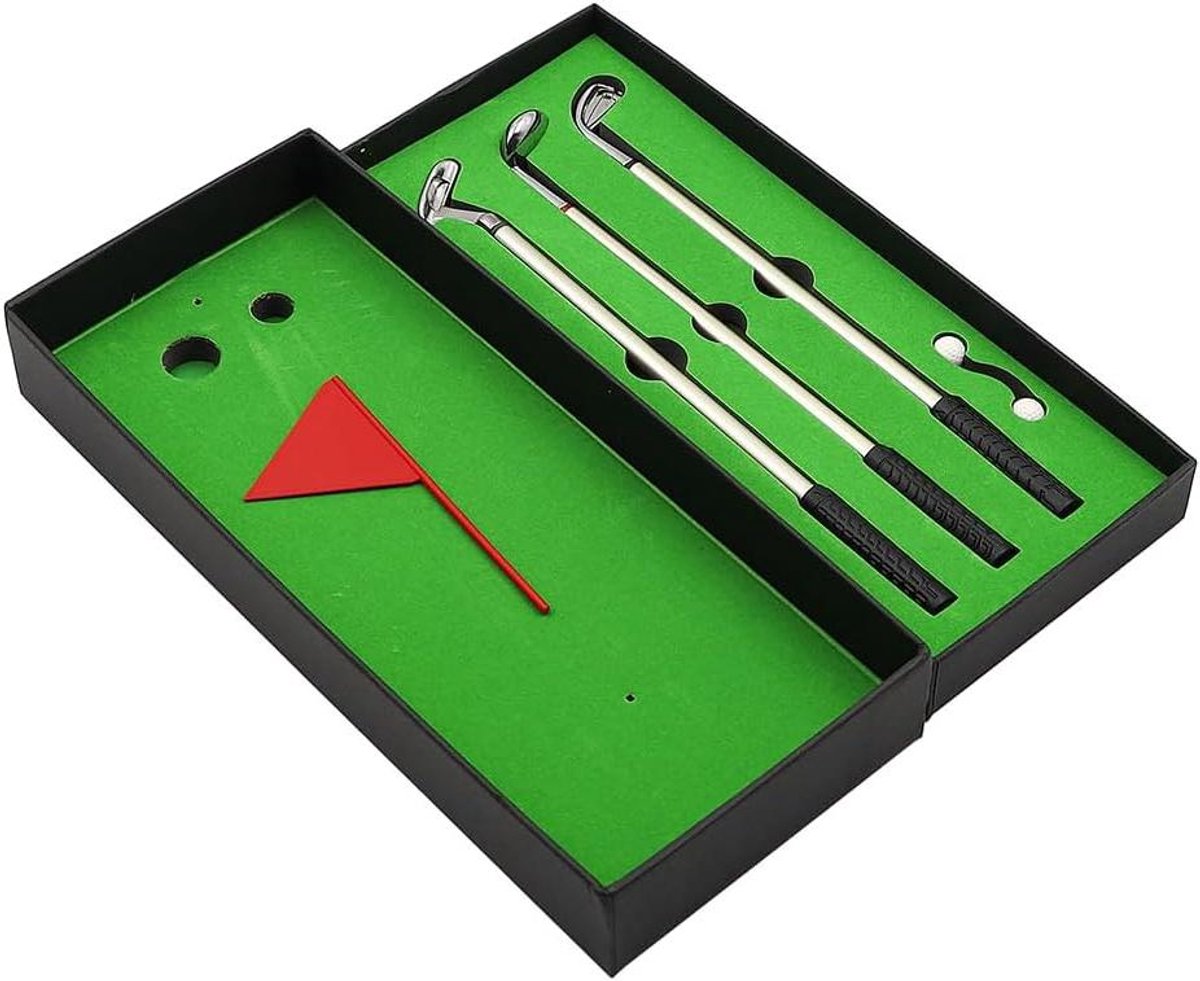 Provento - Leuke golfpennenset met mini-desktopgames voor volwassenen bouw je eigen fidget golfbalpen