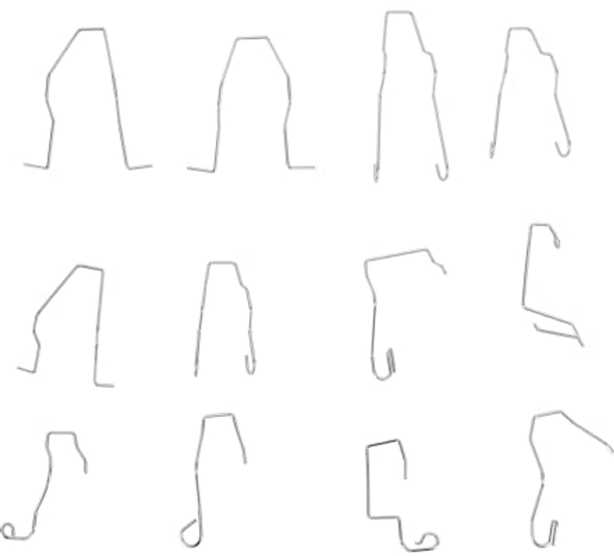 Lampvergrendelingsveerclips voor H1/H3/H4/H7, 12 stuks autolampclips, universele autokoplampklem, dimlicht, koplamphouder