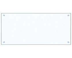 vidaXL - Spatscherm - keuken - 90x40 - cm - gehard - glas - transparant