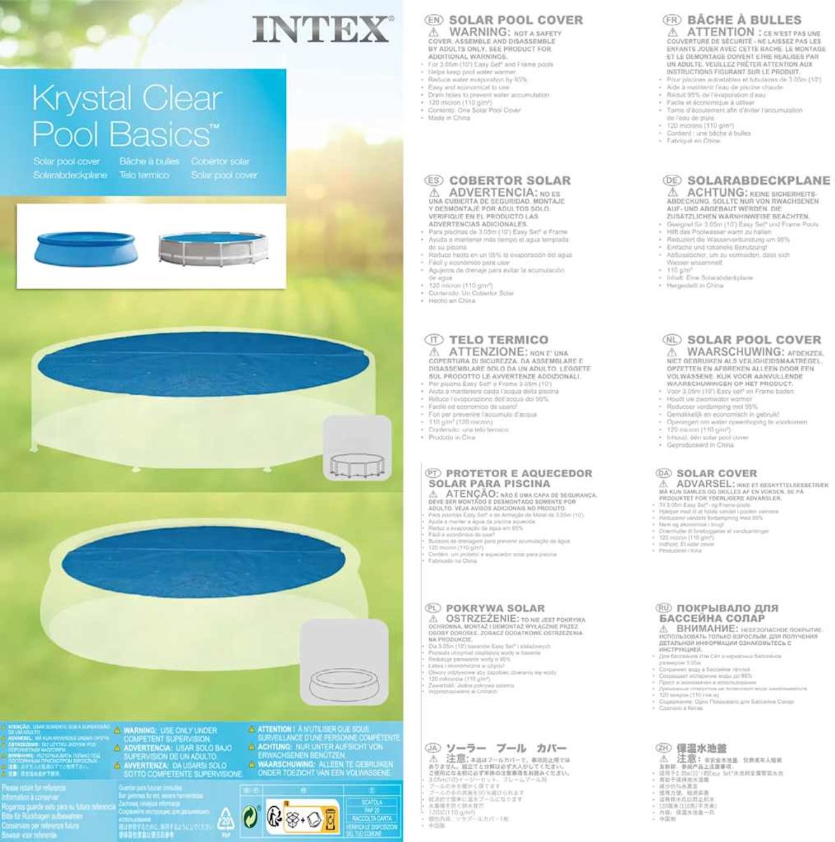 Intex Solar Zwembad Afdekzeil - Ø 305 cm Easy Set & Frame Zwembad — afbeelding 10
