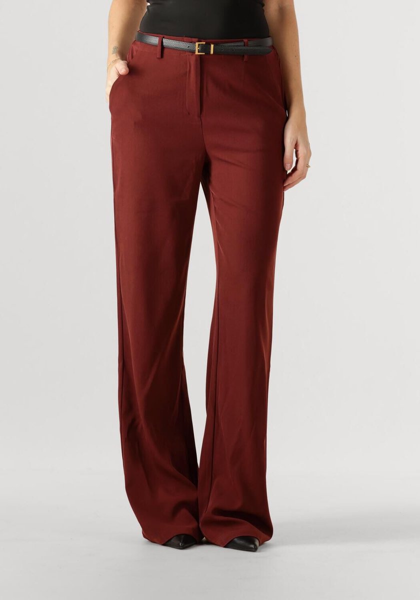Ydence Pants Solange Tall Broeken Dames - Bordeaux - Maat XL TALL