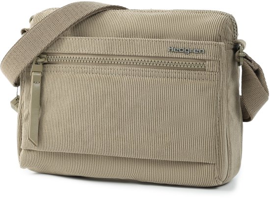 Hedgren sac à épaule bandoulière Inner City Eye Shoulder Bag RFID Corduroy String Beige taupe