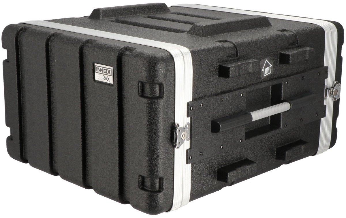 Flightcase 19 inch 6U - Innox GoRAX double-door - Multikleur