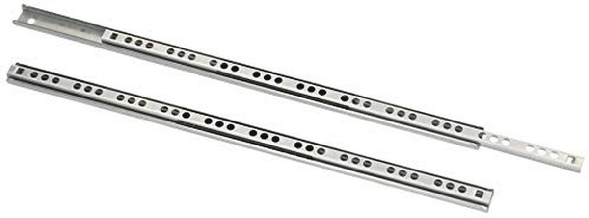 Schuifladenrails 340 mm - Telescopische Kogelgeleiding voor Uittrekbare Lades - 2 Stuks