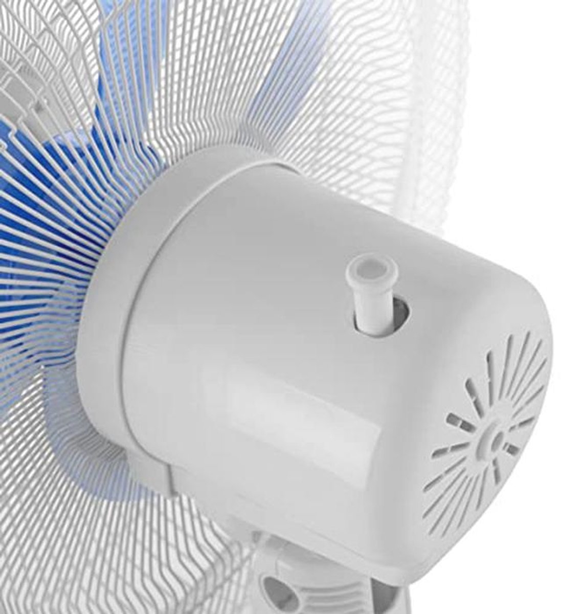 Stijlvolle Staande Ventilator met 3 Snelheden, Draaibare Kop en Hoogteverstelling - 45 W, Wit – foto 6