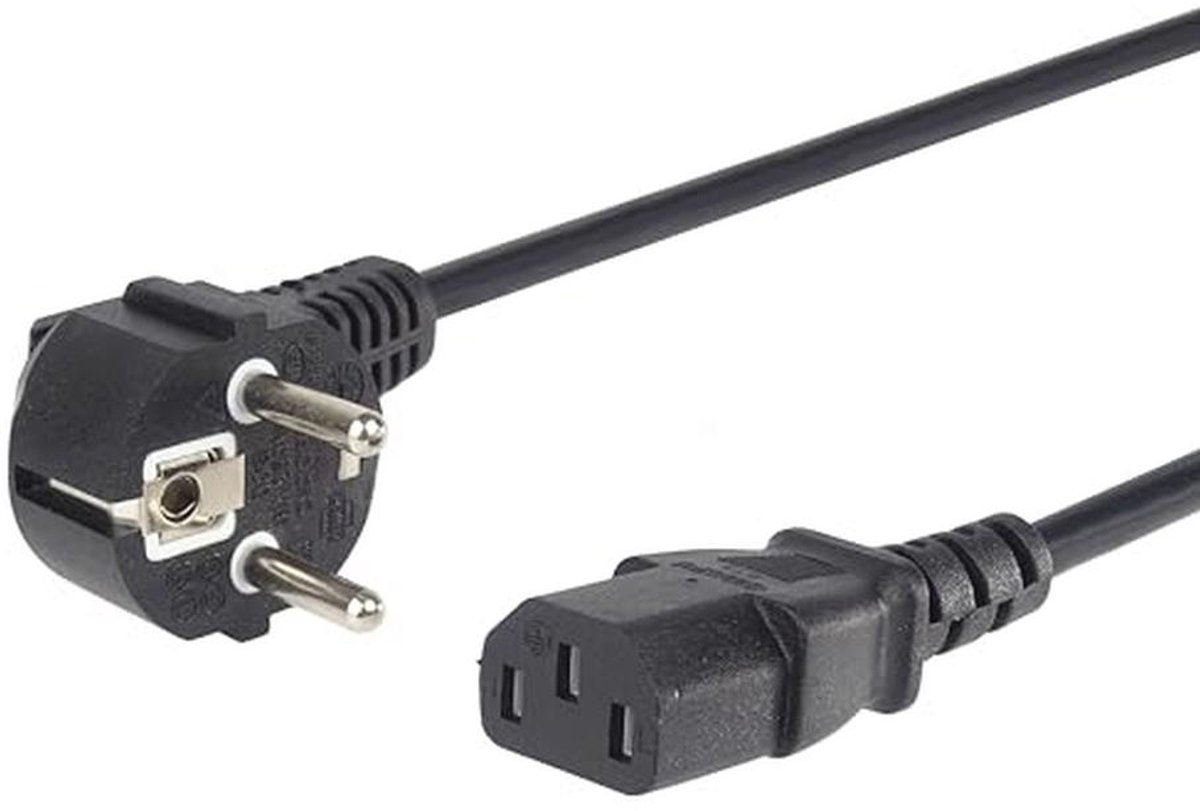 Netsnoer 230V 10m met Geaard Contact en IEC 320 C13