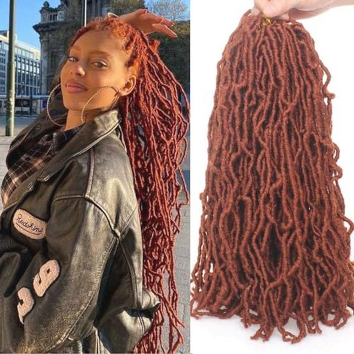 18 Inch Zachte Nu Vlechten Haar - Synthetische Dreadlocks Extensions voor Vrouwen