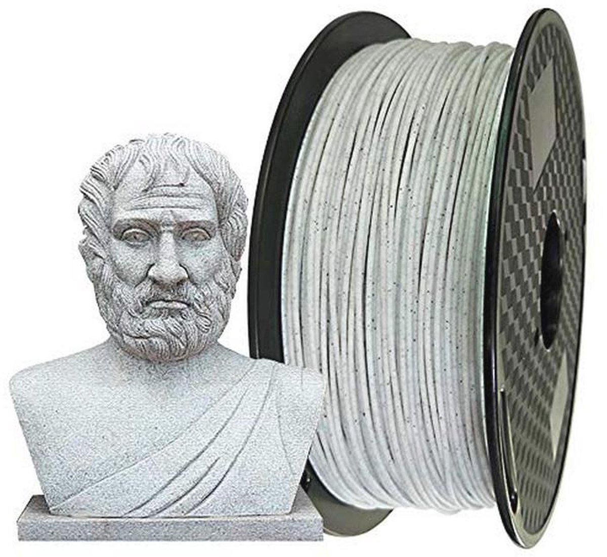 PLA Filament Marmer 1,75 mm - 1 kg Steenkleur voor 3D-printers