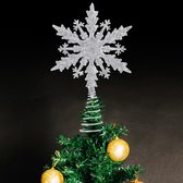 Kerstfiguur kunststof kerstboom glitter 7x7x20cm groen kopen? - tuincentrum
