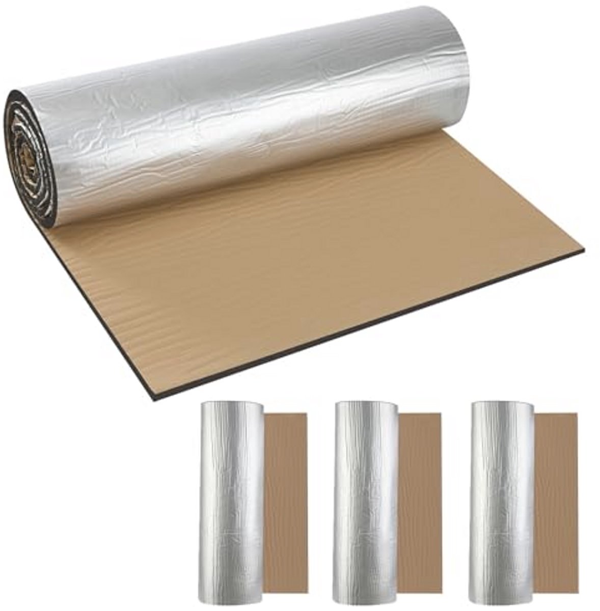 Geluidsisolerende mat voor auto - Zelfklevend, 10 mm dik, 200 x 50 cm