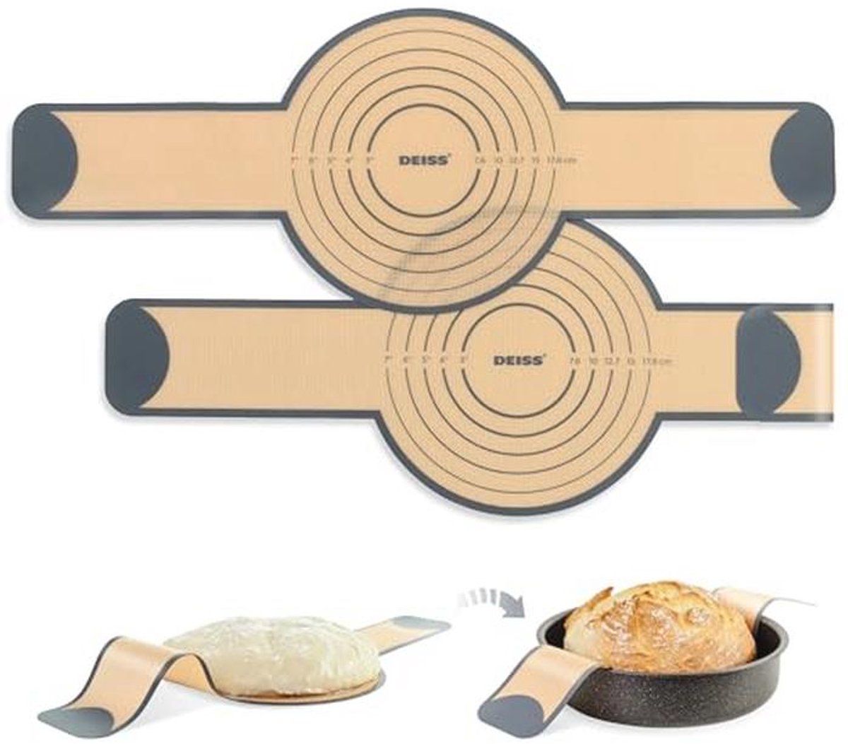 Siliconen Broodmat voor Dutch Oven - Hittebestendig, Antiaanbak, Herbruikbaar en Duurzaam