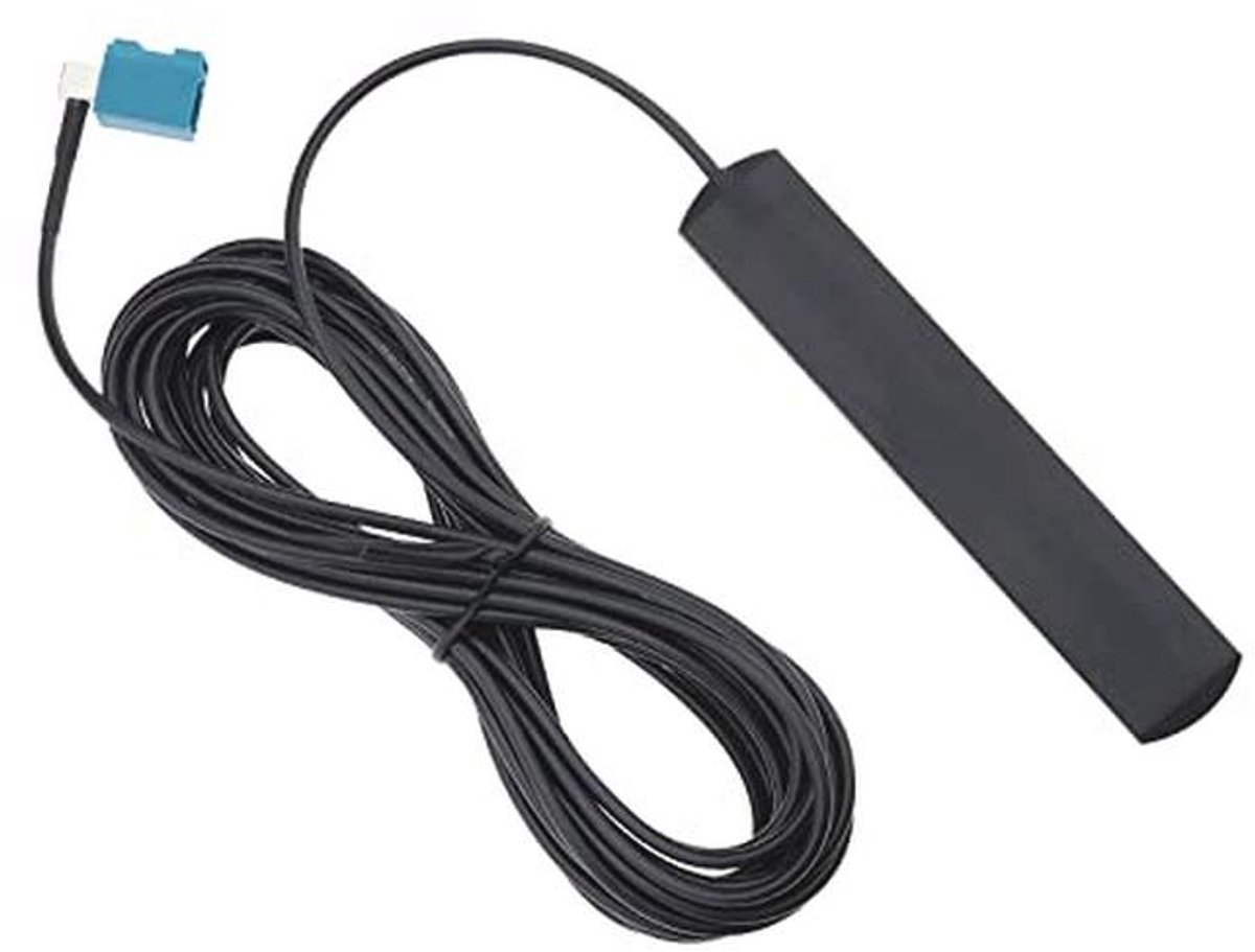 DAB FM Radio Antenne met Fakra Z Adapter - 5m Zelfklevende Montage voor Auto Stereo