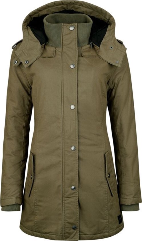 Black Premium by EMP veste d'hiver vert olive avec poches intérieures - Femmes - L