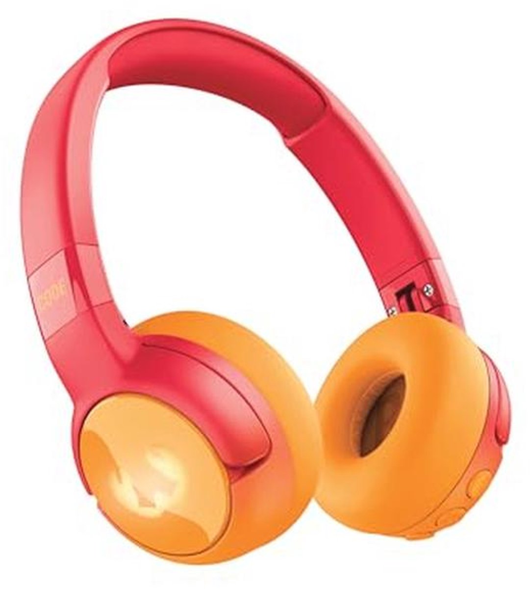 Fresh 'n Rebel Code Junior, Wireless Bluetooth Headphones for Kids, Safe Sound (<85dB), Audio Cable and Stickers included, Buddy Beats, LED Light Effects. 48 Hours Playtime (Funny Fox)