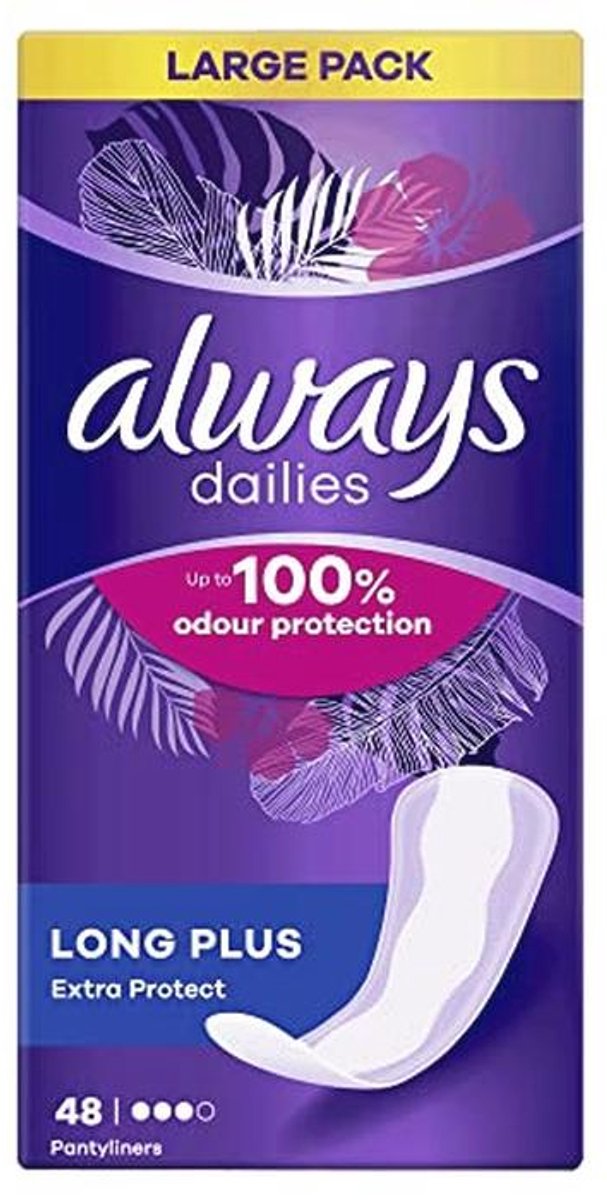 Inlegkruisjes Long Plus Extra Protect - 48 Stuks