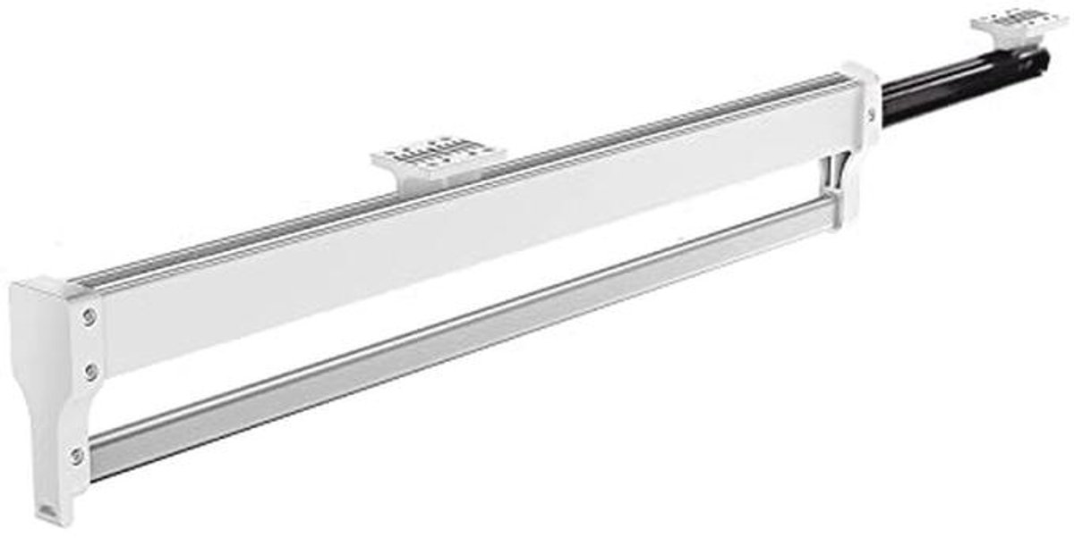 Verstelbare Uittrekbare Kledingstang voor Kleerhangers - Telescoopstang, 547 mm, Wit