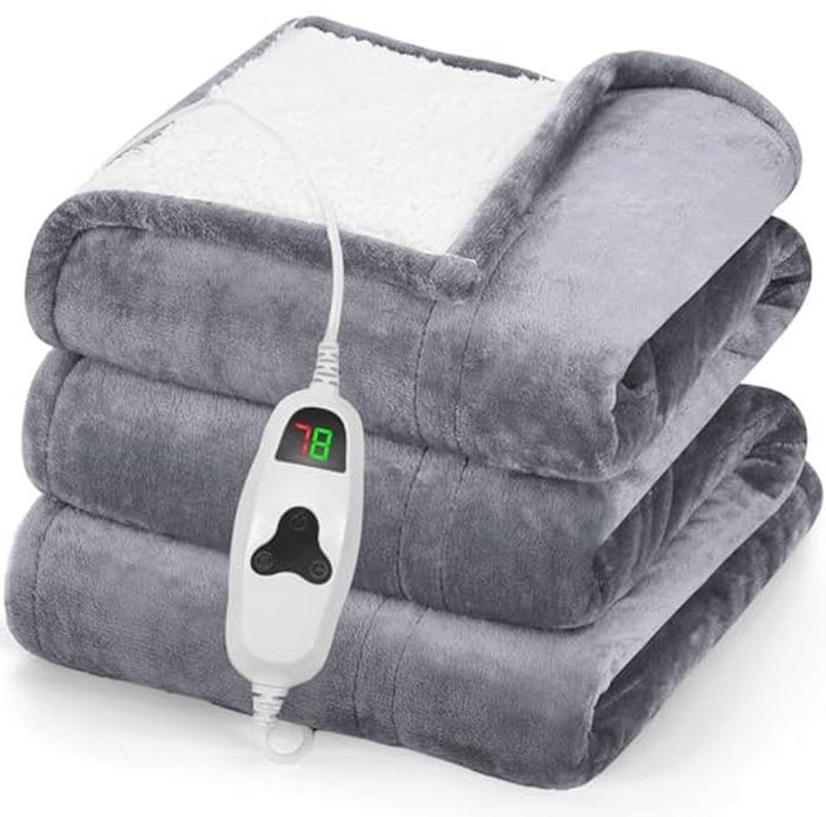 Heated Blanket 50"X60" - Elektrische Plaid met 10 Warmte-instellingen en Auto-Off Functie