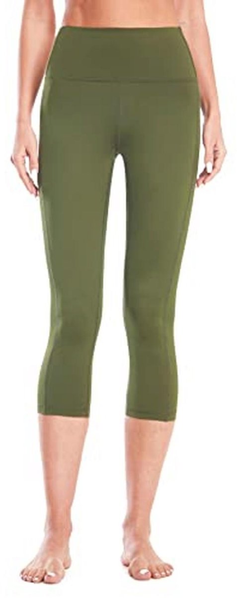 Hoge Taille 3/4-broek voor Dames met Zak - Fitnessbroek & Gym Caprilegging van hoge — afbeelding 2
